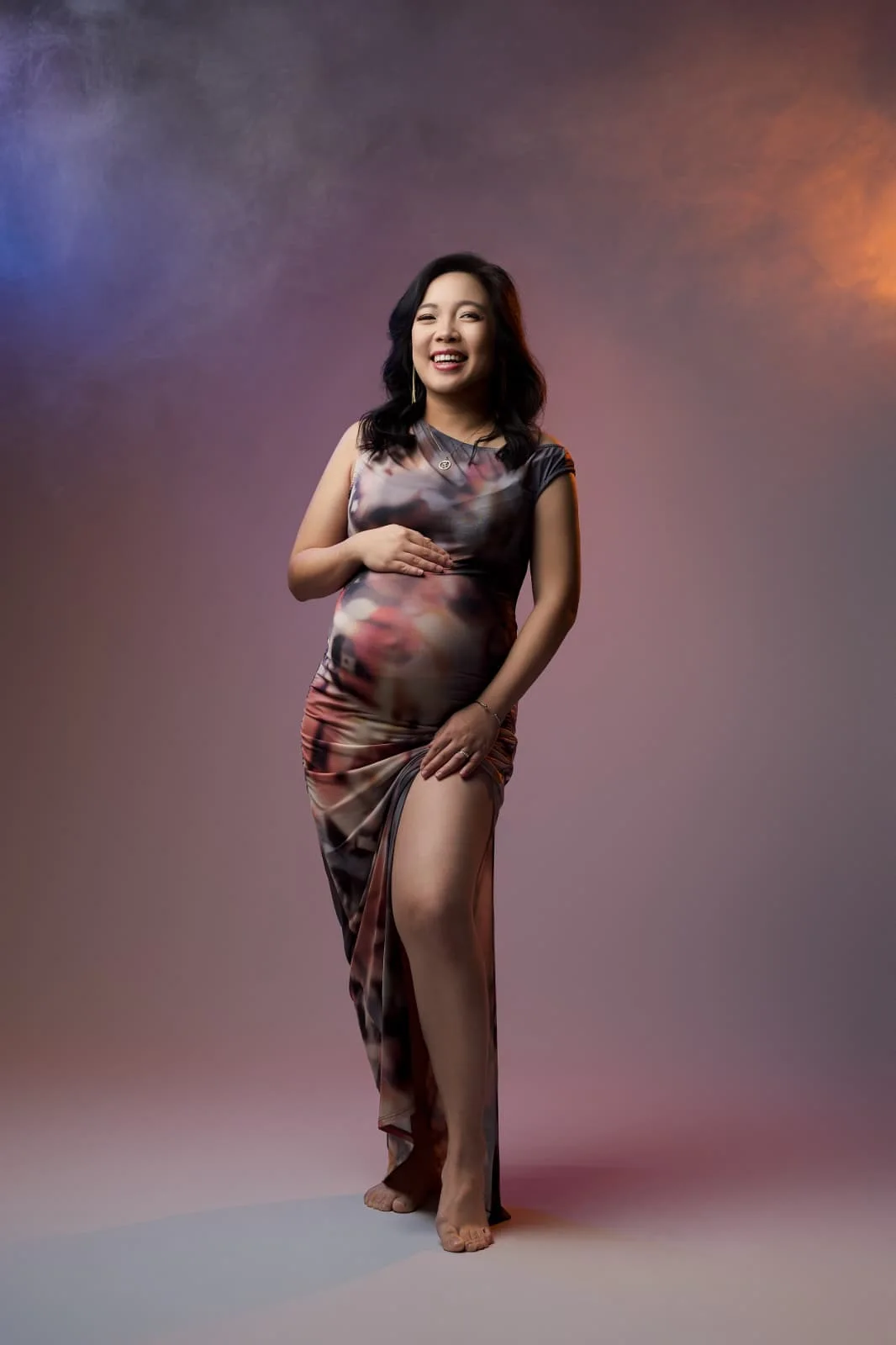 Portrait de grossesse en studio à Angers